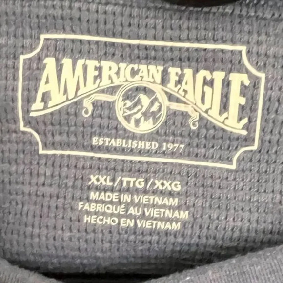 American Eagle Men's Waffle shirt  size XXL - Picture 4 of 5